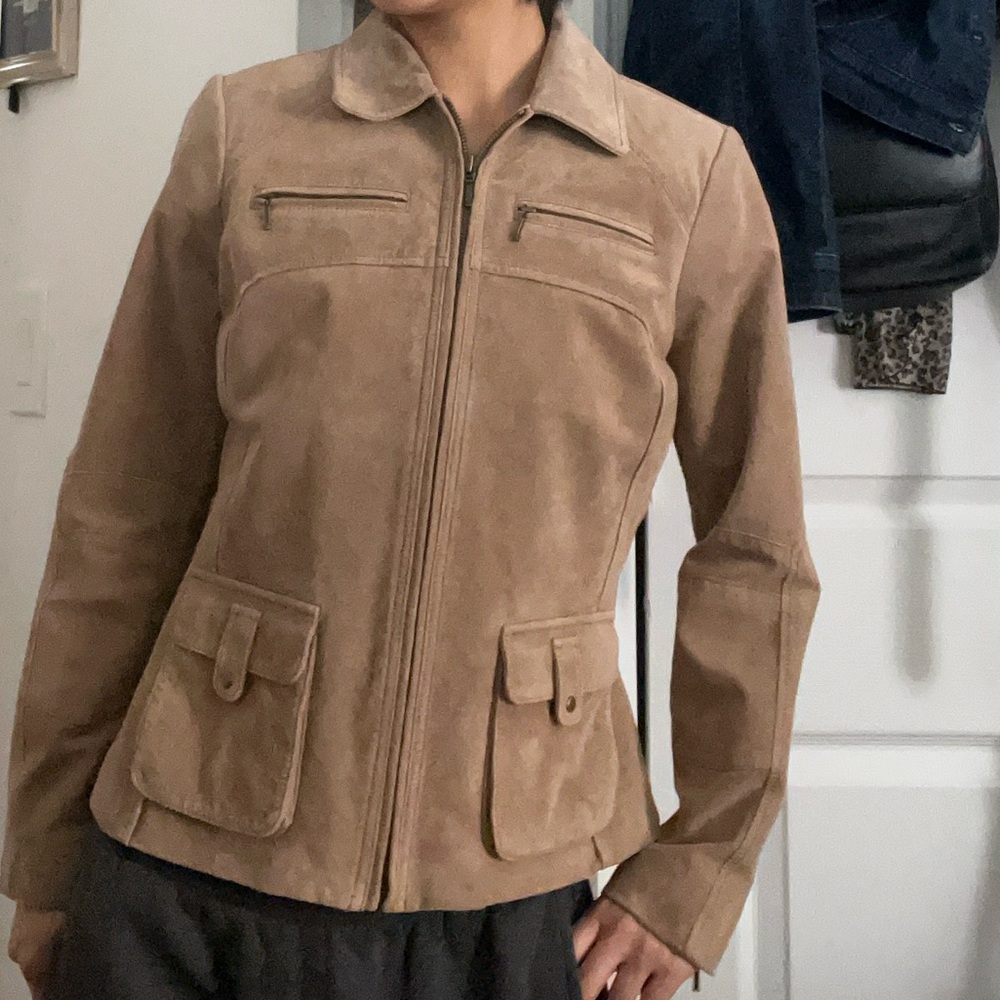 Tan suede jacket